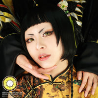 Sweety Akaten Yellow (1 lens/pack)-Colored Contacts-UNIQSO UK
