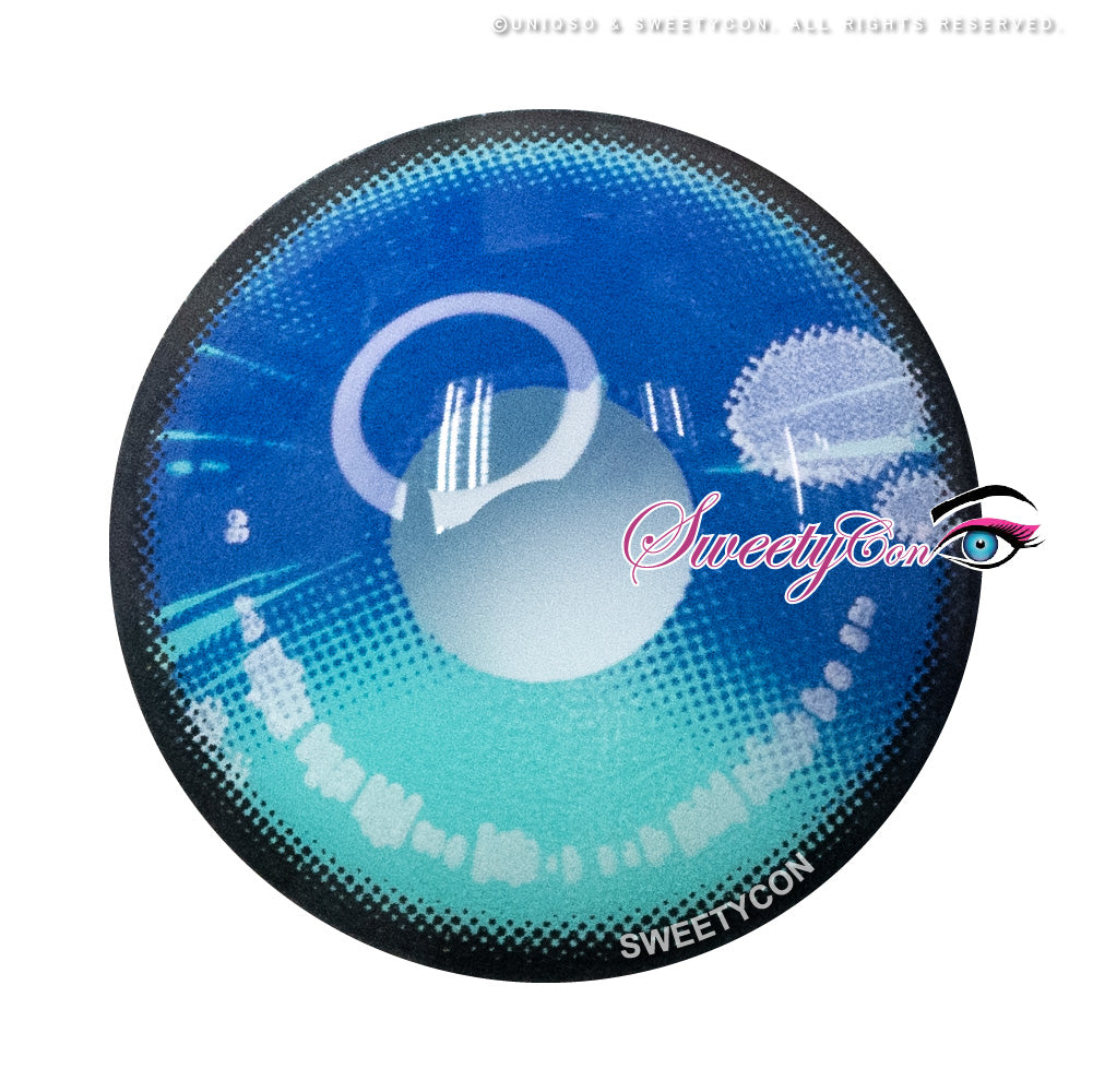 Sweety Anime 2 Cyan Turquoise (1 lens/pack)-Colored Contacts-UNIQSO UK