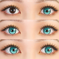 Sweety Anime 2 Teal Green (1 lens/pack)-Colored Contacts-UNIQSO UK
