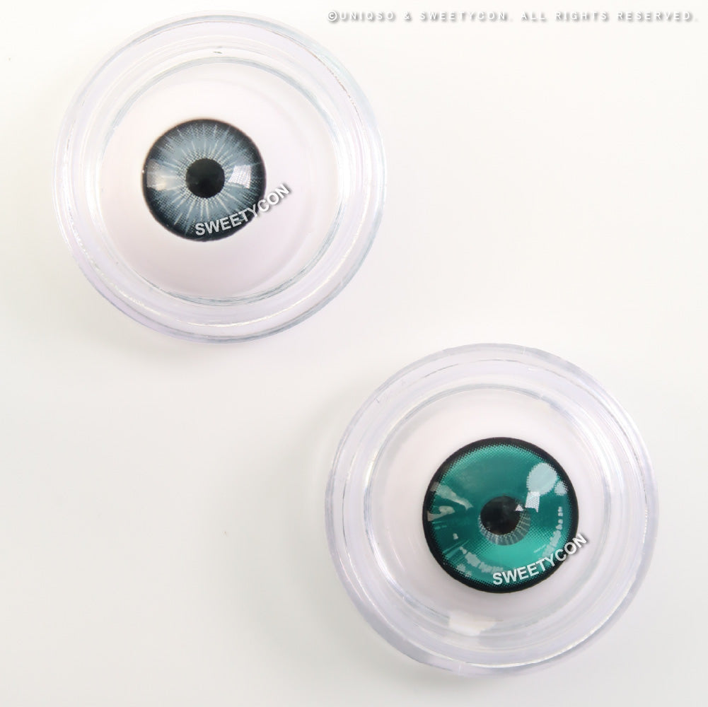 Sweety Anime 2 Teal Green (1 lens/pack)-Colored Contacts-UNIQSO UK