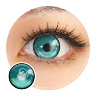 Sweety Anime 2 Teal Green (1 lens/pack)-Colored Contacts-UNIQSO UK
