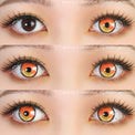 Sweety Anime 2 Yellow Orange (1 lens/pack)-Colored Contacts-UNIQSO UK