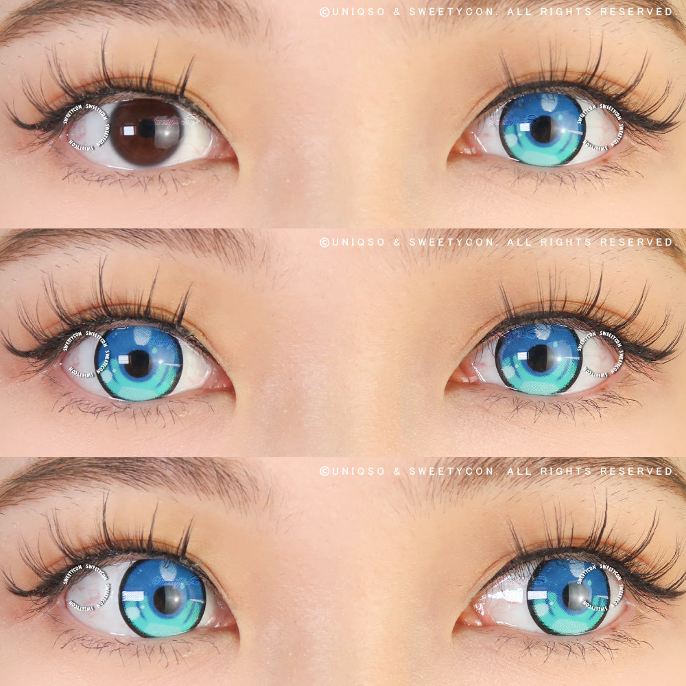 Sweety Anime 3 Blue (1 lens/pack)-Colored Contacts-UNIQSO UK