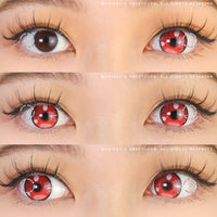 Sweety Anime 3 Red (1 lens/pack)-Colored Contacts-UNIQSO UK