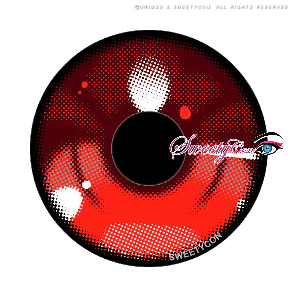 Sweety Anime 3 Red (1 lens/pack)-Colored Contacts-UNIQSO UK