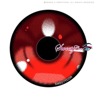 Sweety Anime 3 Red (1 lens/pack)-Colored Contacts-UNIQSO UK