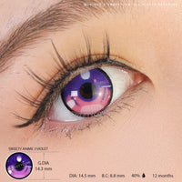 Sweety Anime 3 Violet (1 lens/pack)-Colored Contacts-UNIQSO UK