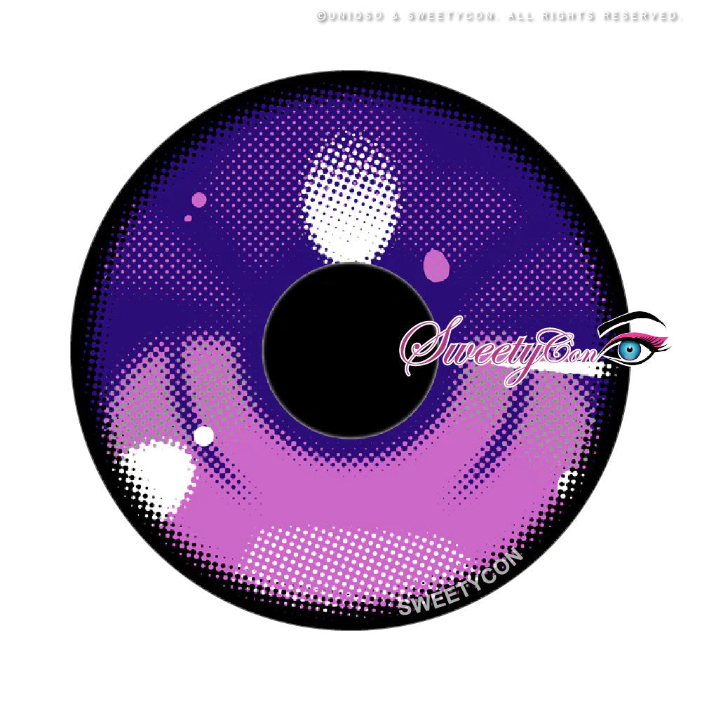 Sweety Anime 3 Violet (1 lens/pack)-Colored Contacts-UNIQSO UK