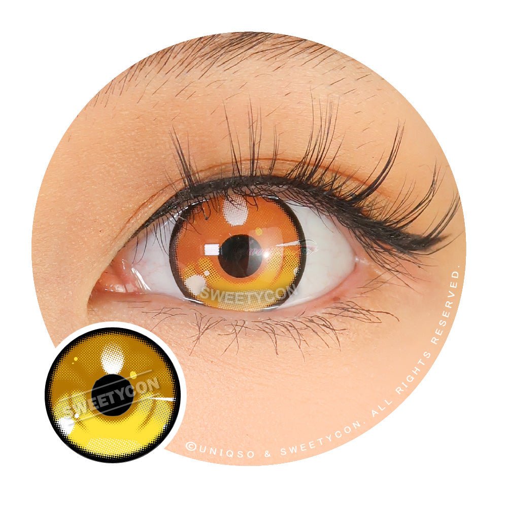 Sweety Anime 3 Yellow (1 lens/pack)-Colored Contacts-UNIQSO UK