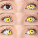 Sweety Anime Cloud Rim Yellow (1 lens/pack)-Colored Contacts-UNIQSO UK