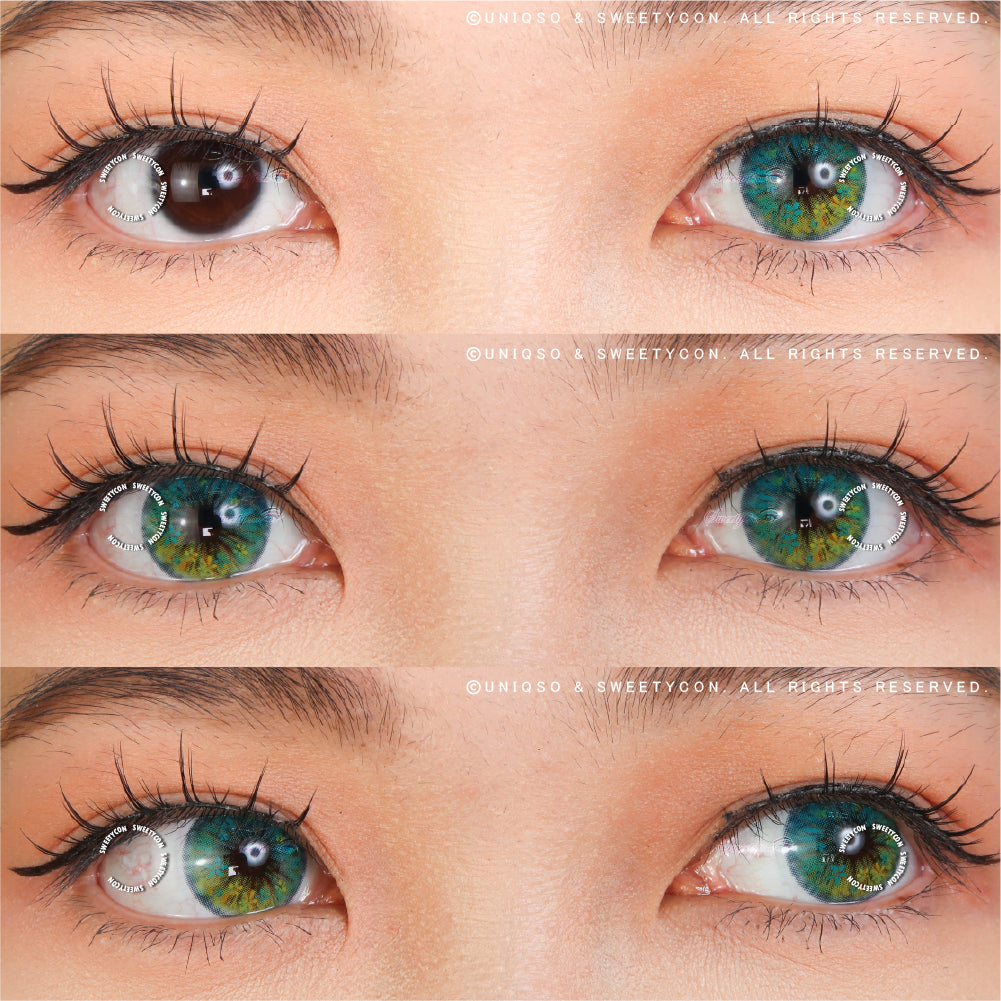 Sweety Anime Flower Blue (1 lens/pack)-Colored Contacts-UNIQSO UK