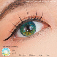 Sweety Anime Flower Blue (1 lens/pack)-Colored Contacts-UNIQSO UK