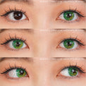 Sweety Anime Flower Green (1 lens/pack)-Colored Contacts-UNIQSO UK