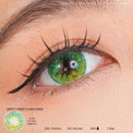 Sweety Anime Flower Green (1 lens/pack)-Colored Contacts-UNIQSO UK