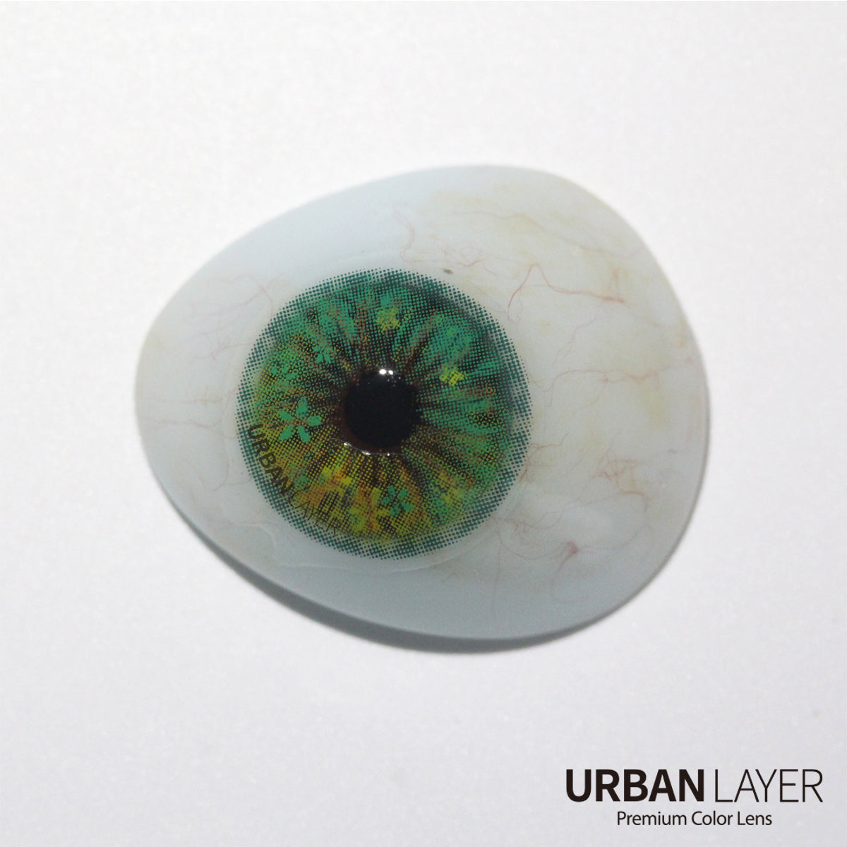 Sweety Anime Flower Green (1 lens/pack)-Colored Contacts-UNIQSO UK