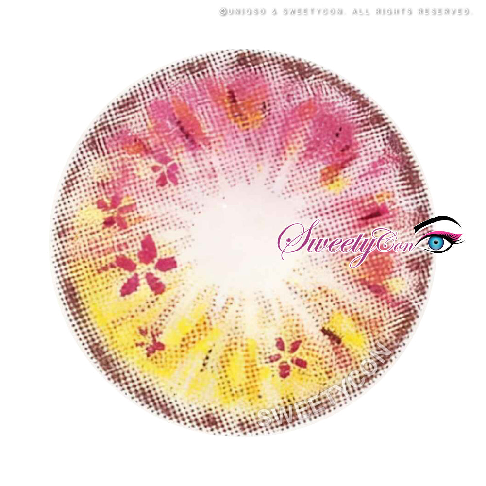 Sweety Anime Flower Pink (1 lens/pack)-Colored Contacts-UNIQSO UK
