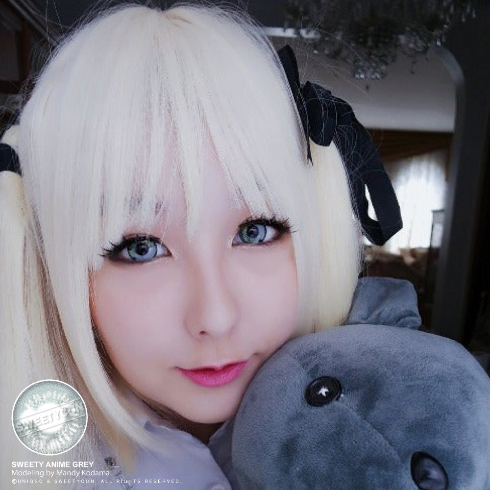 Sweety Anime Grey (1 lens/pack)-Colored Contacts-UNIQSO UK