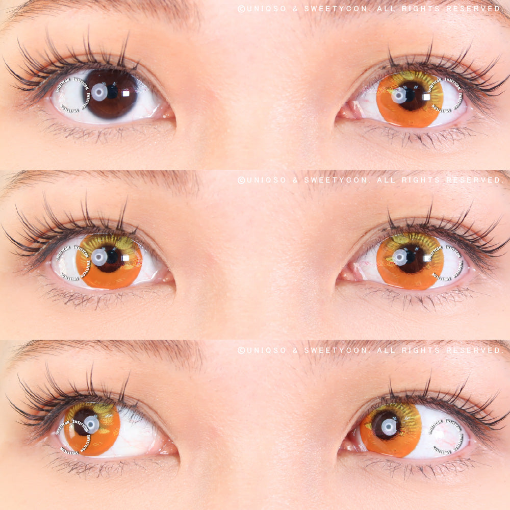 Sweety Anime Orange (1 lens/pack)-Colored Contacts-UNIQSO UK