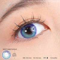 Sweety Anime Tear Blue (1 lens/pack)-Colored Contacts-UNIQSO UK