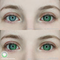 Sweety Anime Tear Green (1 lens/pack)-Colored Contacts-UNIQSO UK