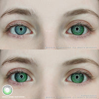 Sweety Anime Tear Green (1 lens/pack)-Colored Contacts-UNIQSO UK