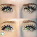 Sweety Anime Tear Green (1 lens/pack)-Colored Contacts-UNIQSO UK