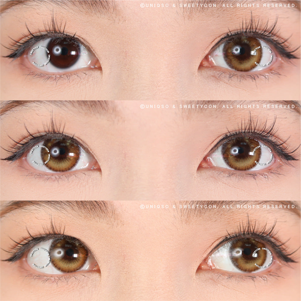 Sweety Anime Tear Orange Gold (1 lens/pack)-Colored Contacts-UNIQSO UK
