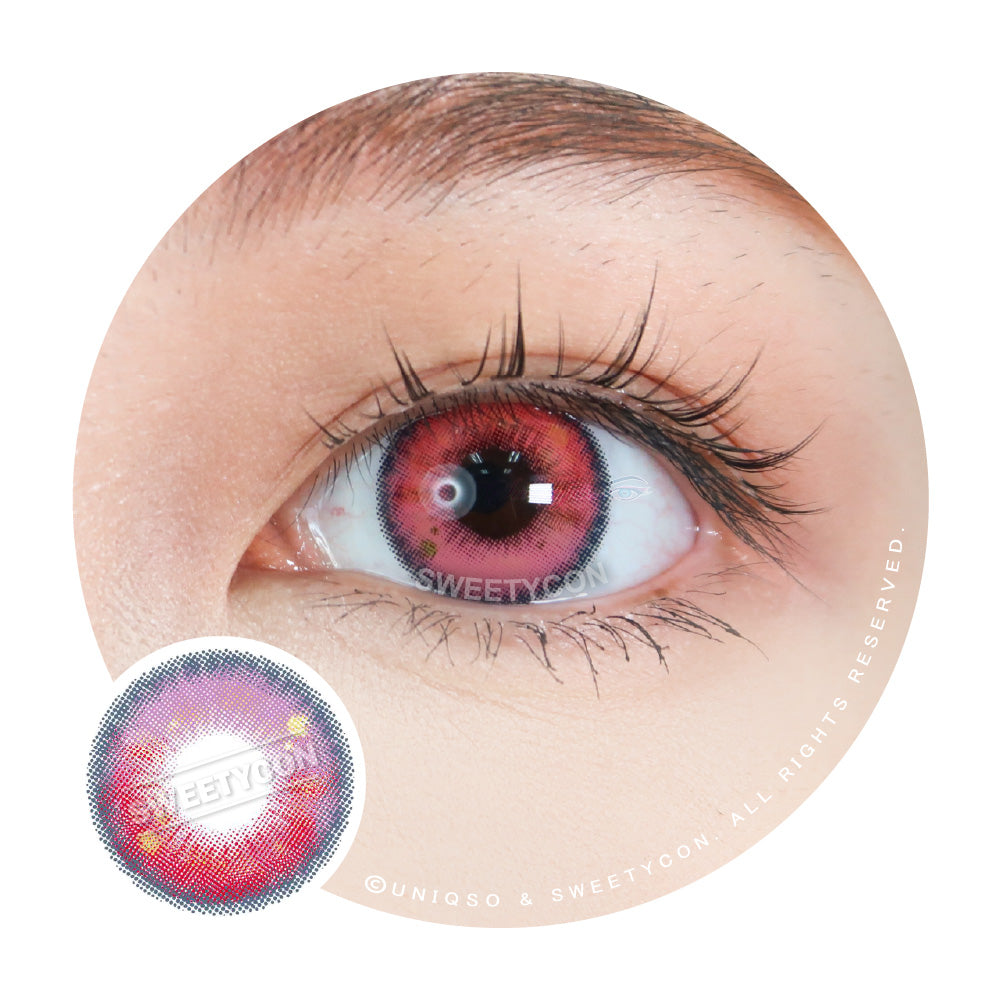 Sweety Anime Tear Pink (1 lens/pack)-Colored Contacts-UNIQSO UK