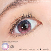 Sweety Anime Tear Purple Pink (1 lens/pack)-Colored Contacts-UNIQSO UK