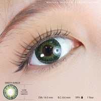 Sweety Aurelia Green (1 lens/pack)-Colored Contacts-UNIQSO UK