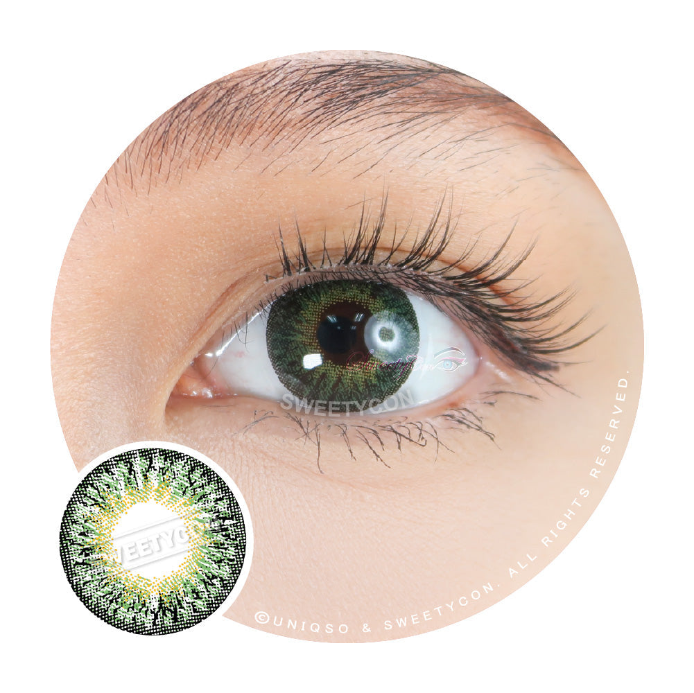 Sweety Aurelia Green (1 lens/pack)-Colored Contacts-UNIQSO UK