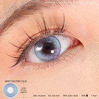 Sweety Butterfly Blue (1 lens/pack)-Colored Contacts-UNIQSO UK