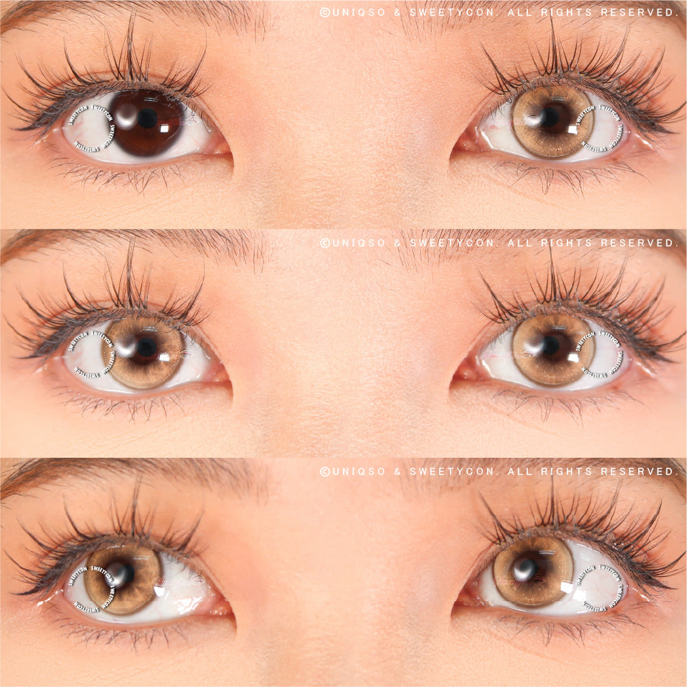 Sweety Butterfly Brown (1 lens/pack)-Colored Contacts-UNIQSO UK