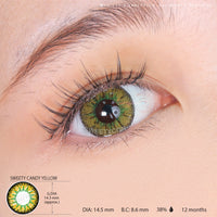 Sweety Candy Yellow (1 lens/pack)-Colored Contacts-UNIQSO UK