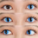 Sweety Crazy Aqua Cat (1 lens/pack)-Crazy Contacts-UNIQSO UK