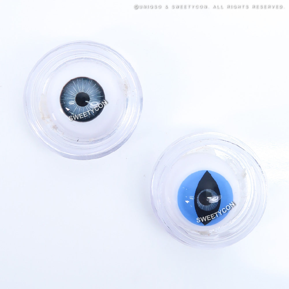 Sweety Crazy Aqua Cat (1 lens/pack)-Crazy Contacts-UNIQSO UK