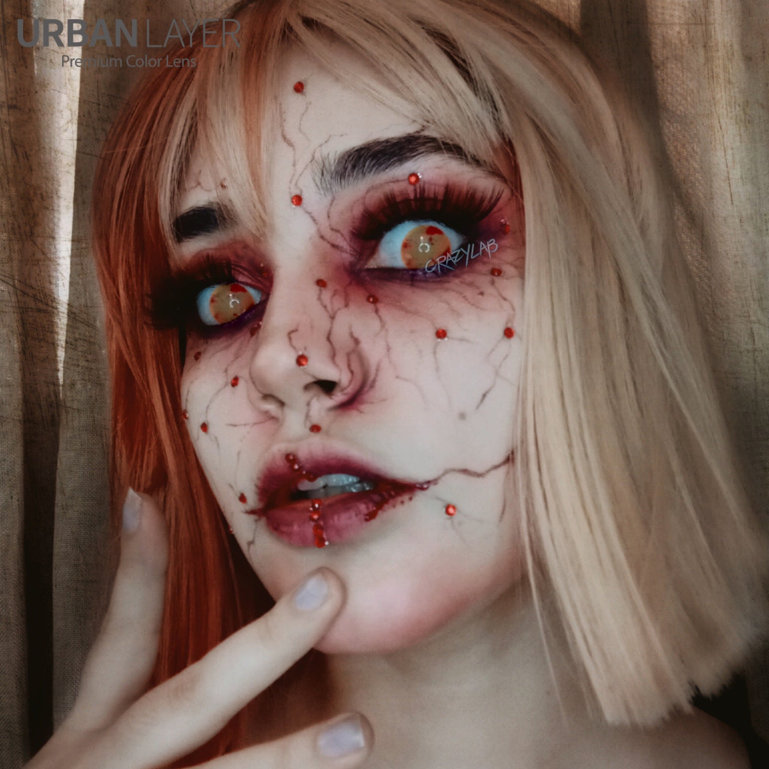 Sweety Crazy Bleeding Zombie (1 lens/pack)-Crazy Contacts-UNIQSO UK