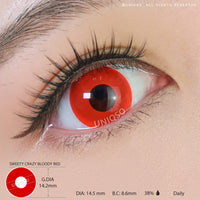Sweety Crazy Bloody Red - 1 Day Disposable (1 lens/pack)-Crazy Contacts-UNIQSO UK