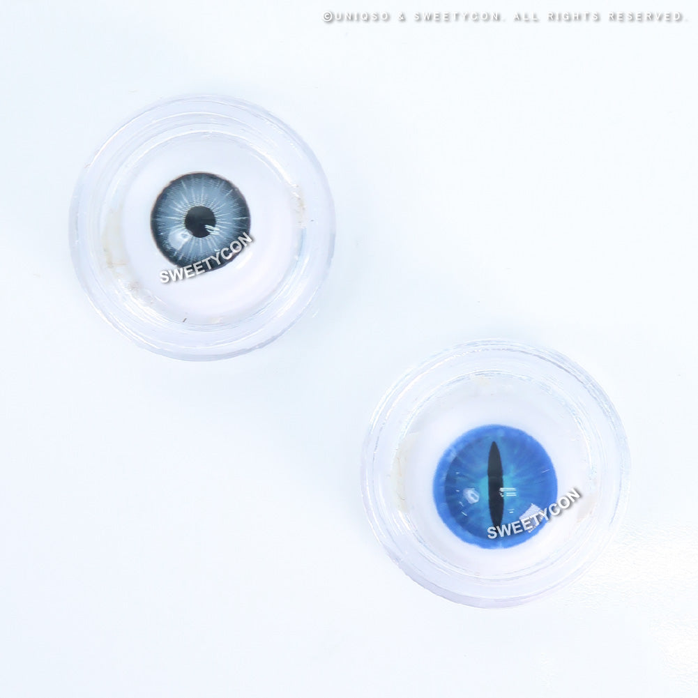 Sweety Crazy Blue Demon Eye / Cat Eye (New) (1 lens/pack)-Crazy Contacts-UNIQSO UK