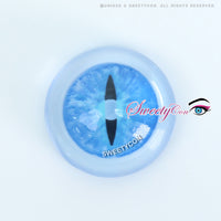 Sweety Crazy Blue Demon Eye / Cat Eye (New) (1 lens/pack)-Crazy Contacts-UNIQSO UK