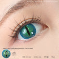 Sweety Crazy Dark Green Demon Eye / Cat Eye (New) (1 lens/pack)-Crazy Contacts-UNIQSO UK