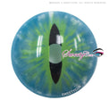 Sweety Crazy Dark Green Demon Eye / Cat Eye (New) (1 lens/pack)-Crazy Contacts-UNIQSO UK
