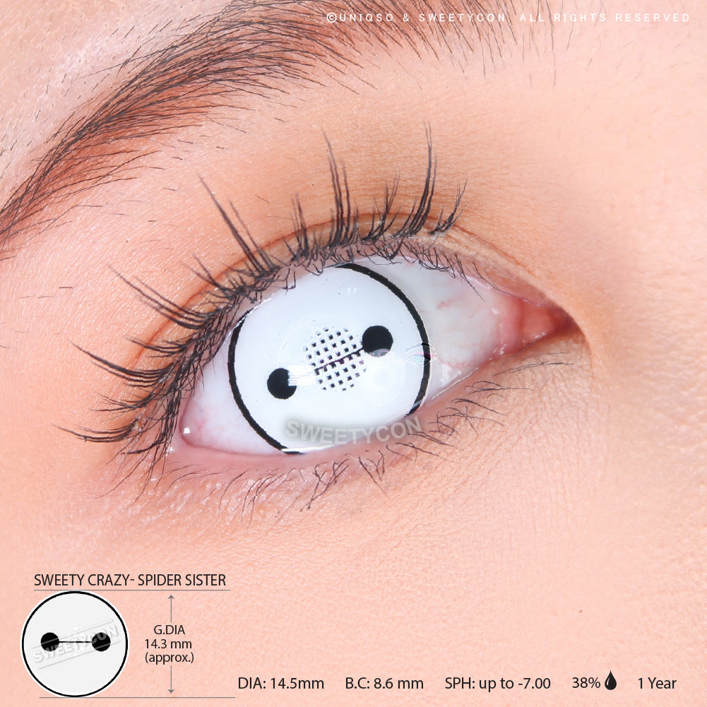 Sweety Crazy Demon Killer Spider Sister (1 lens/pack)-Crazy Contacts-UNIQSO UK