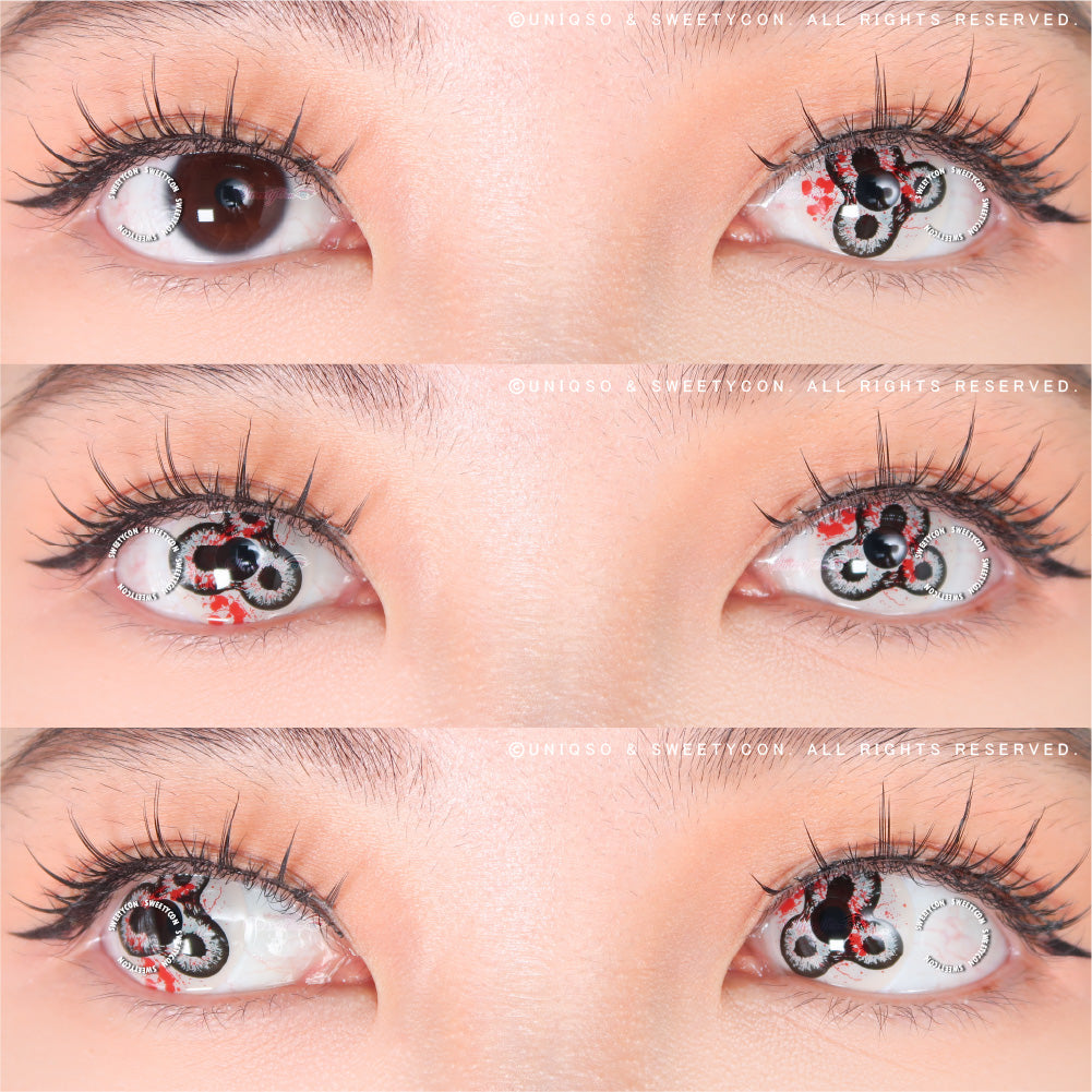 Sweety Crazy Devil's Triple (1 lens/pack)-Colored Contacts-UNIQSO UK