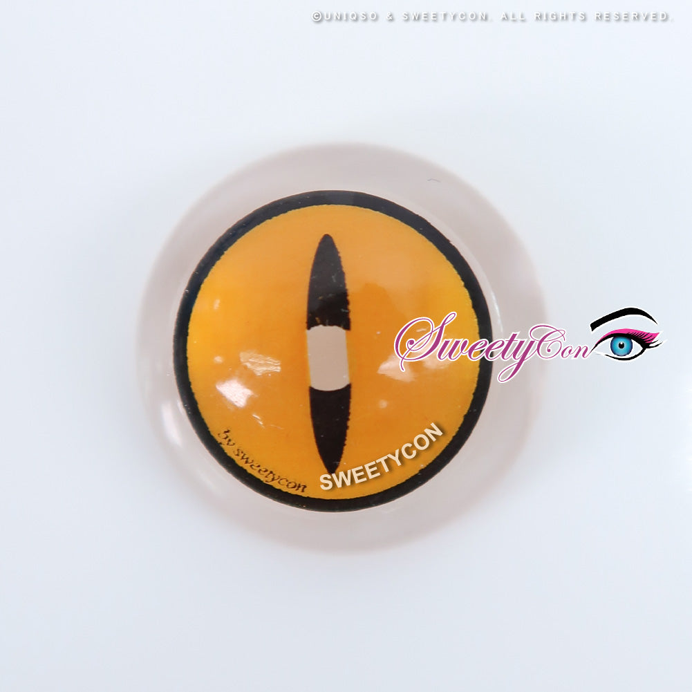 Sweety Crazy Gold Demon Eye / Cat Eye (1 lens/pack)-Crazy Contacts-UNIQSO UK