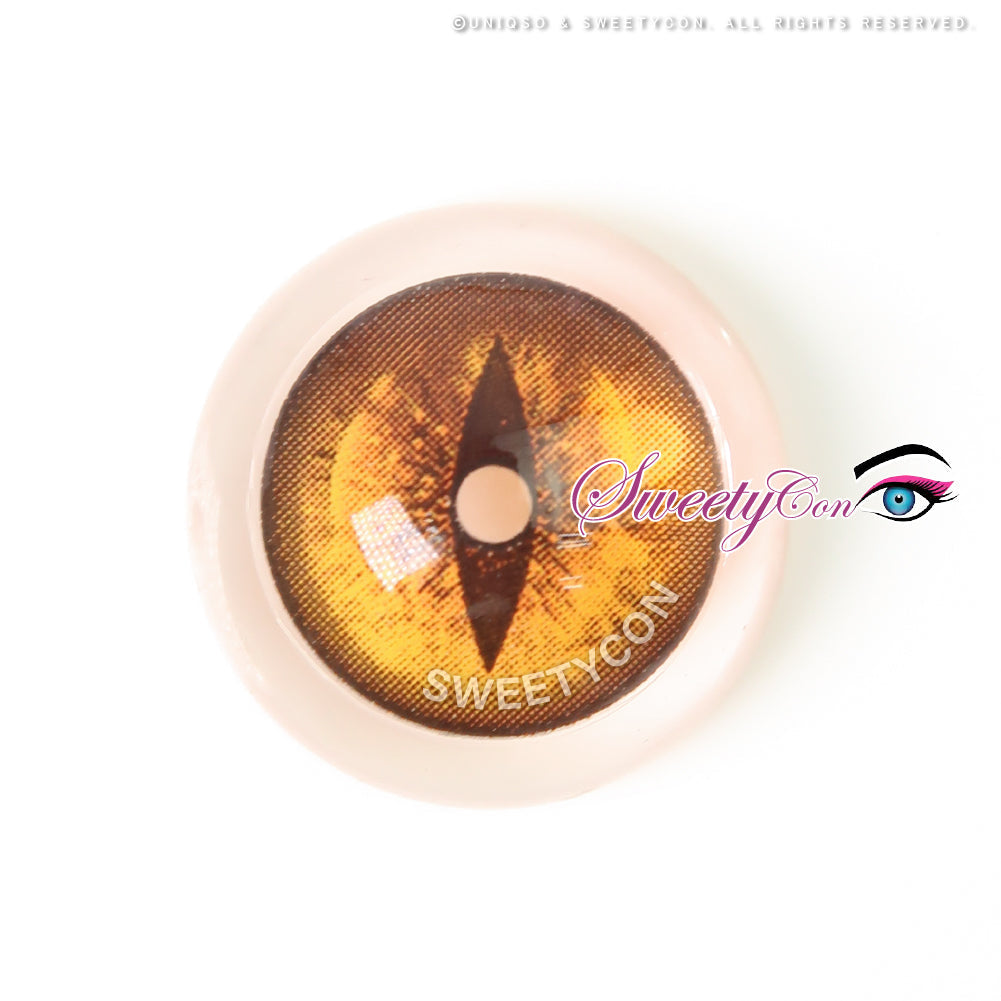 Sweety Crazy Gold Demon Eye / Cat Eye (New) (1 lens/pack)-Crazy Contacts-UNIQSO UK