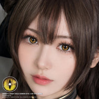 Sweety Crazy Gold Demon Eye / Cat Eye (New) (1 lens/pack)-Crazy Contacts-UNIQSO UK