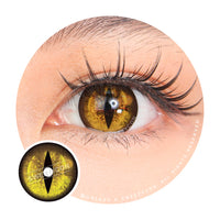 Sweety Crazy Gold Demon Eye / Cat Eye (New) (1 lens/pack)-Crazy Contacts-UNIQSO UK