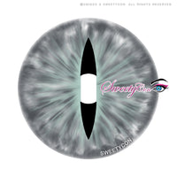 Sweety Crazy Gray Demon Eye / Cat Eye (New) (1 lens/pack)-Crazy Contacts-UNIQSO UK