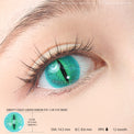 Sweety Crazy Green Demon Eye / Cat Eye (New) (1 lens/pack)-Crazy Contacts-UNIQSO UK